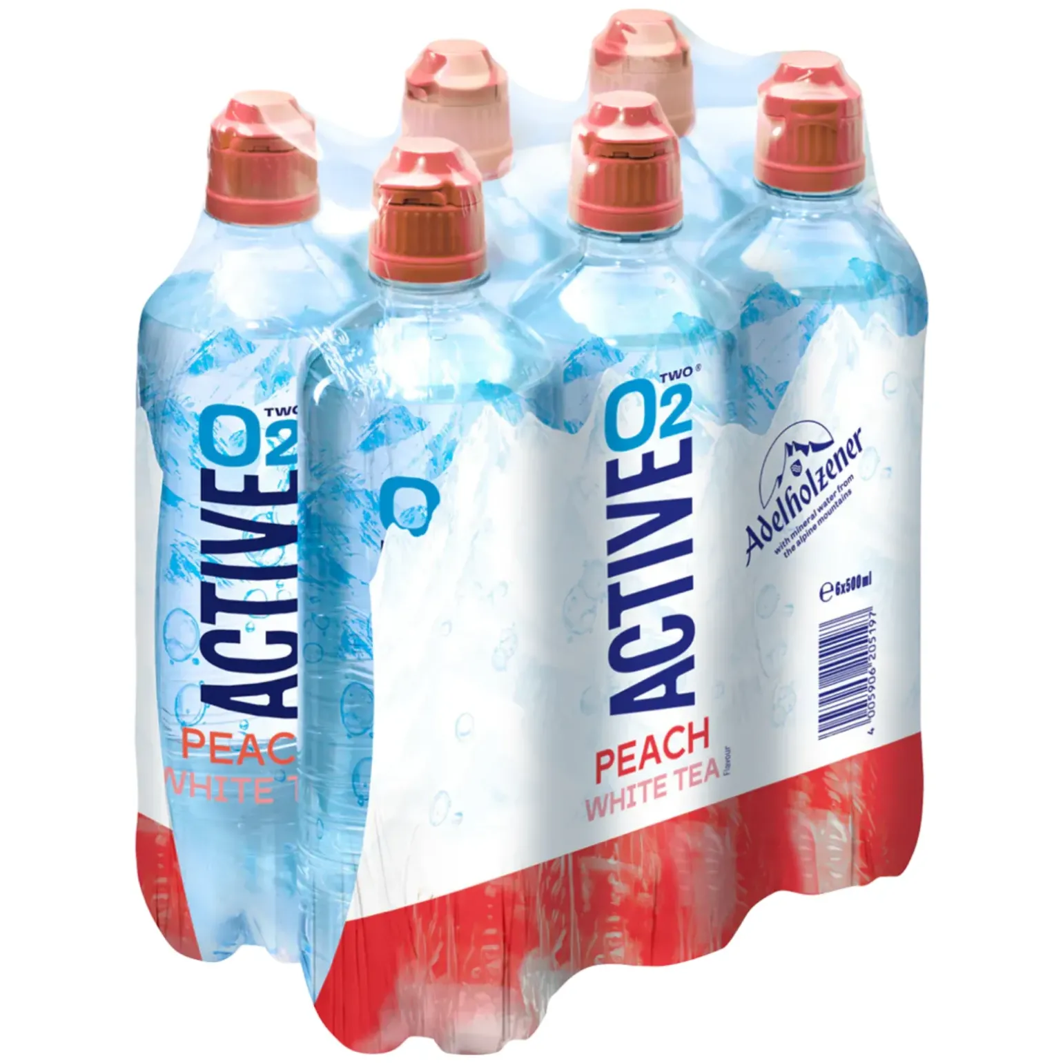 Active O2 Peach White Tea Pet (6X 50cl)