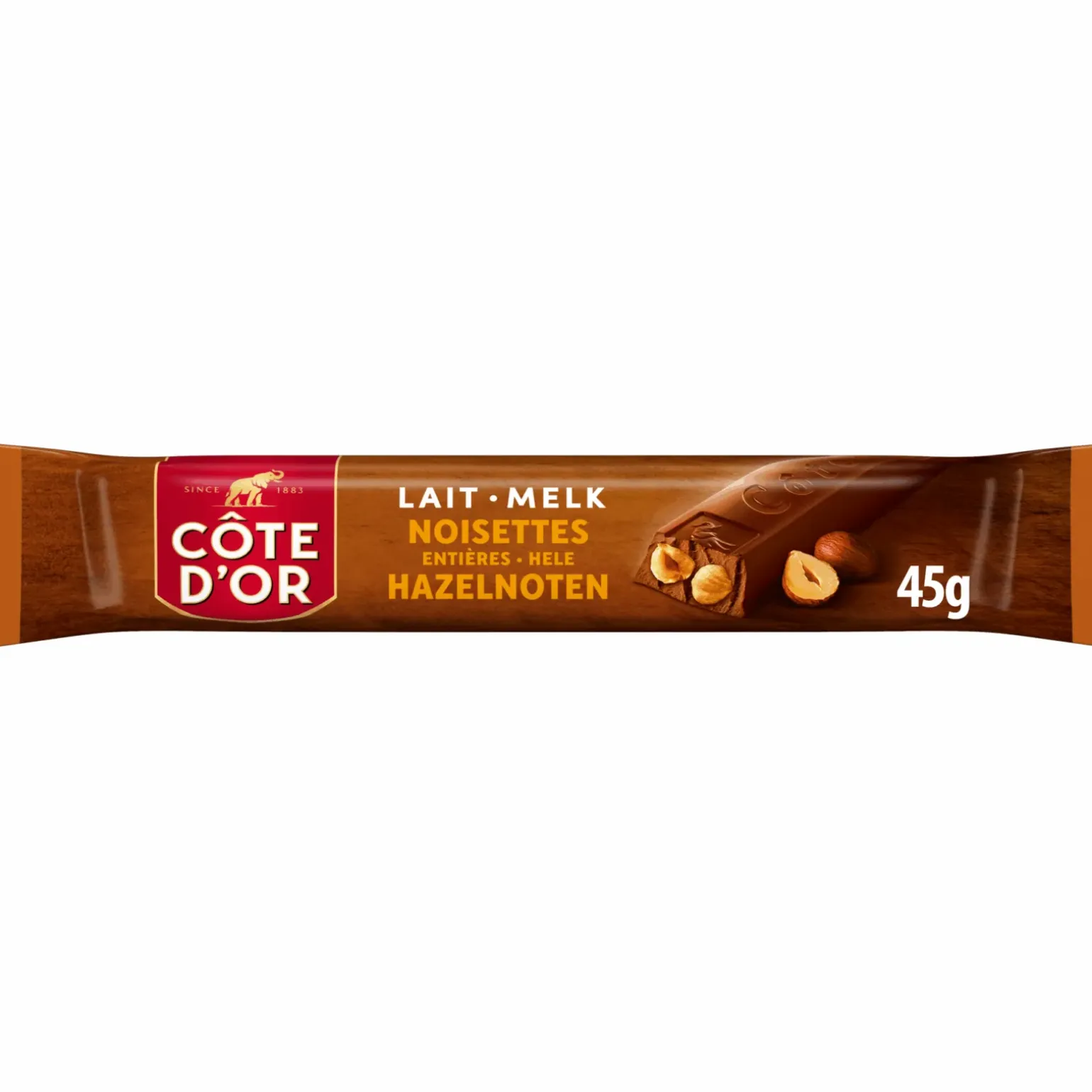 Cote D’or Reep Melk Hazelnoten (32x 45gr)