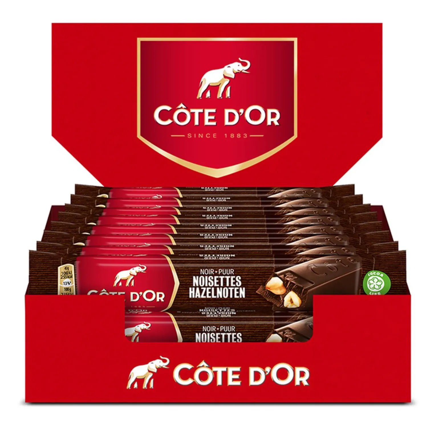 Cote D’or Reep Puur Hazelnoten (32x 45gr)