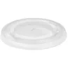 Deksel apet helder 95mm vlak met kruisgat (50 stuks)