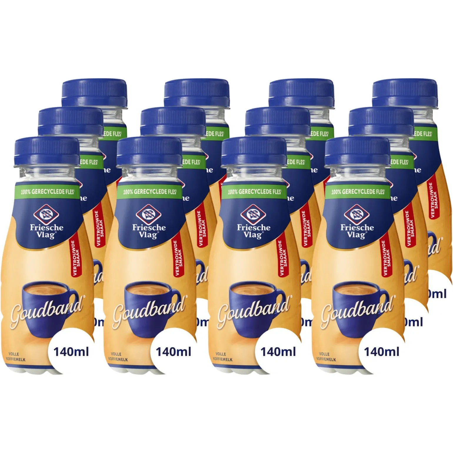 Friesche Vlag Goudband Pet Flesje (12x 140ml)
