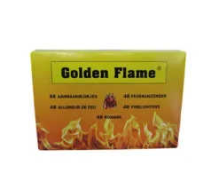 Golden Flame witte aanmaakblokjes (24x 48 stuks)