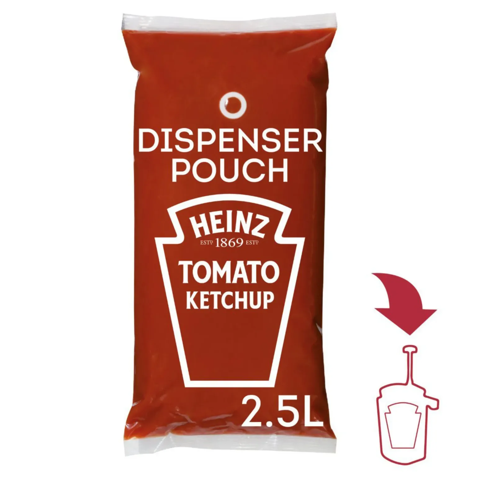 Heinz sauce o mat tomato ketchup (3x 2.5liter)