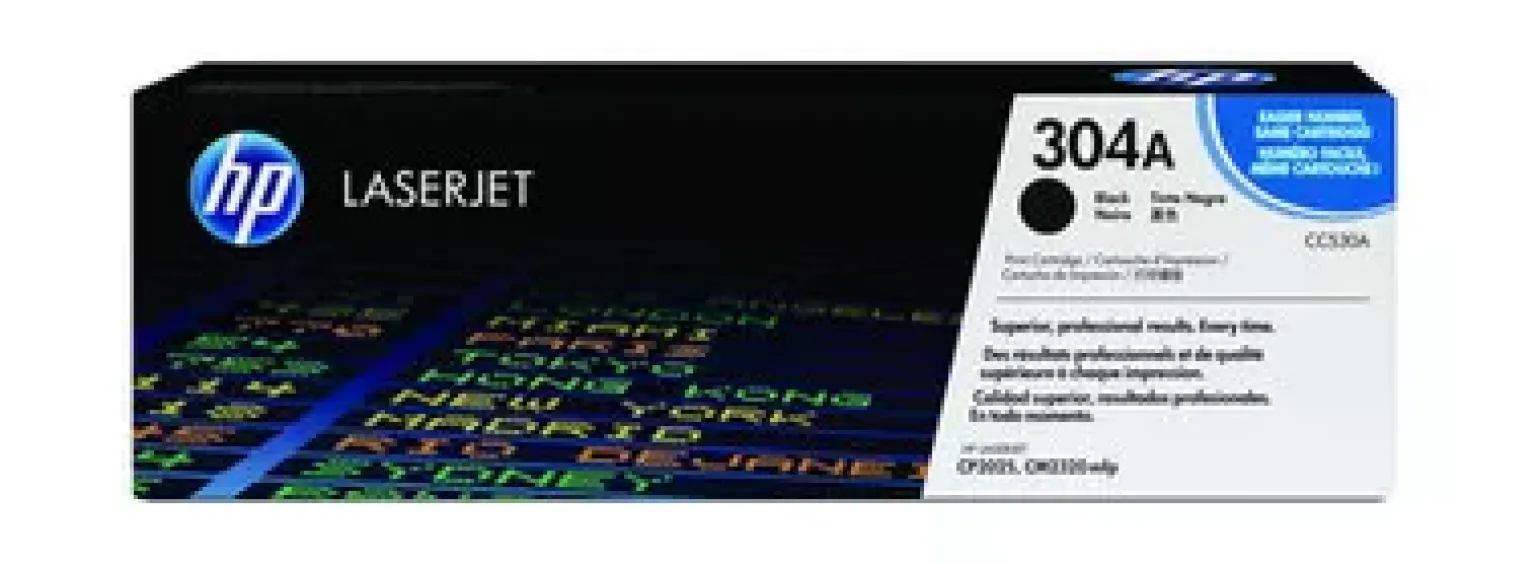 HP 304A zwarte LaserJet tonercartridge