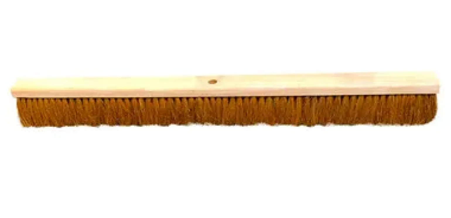 Kamerbezem kokos plat hout (100cm)