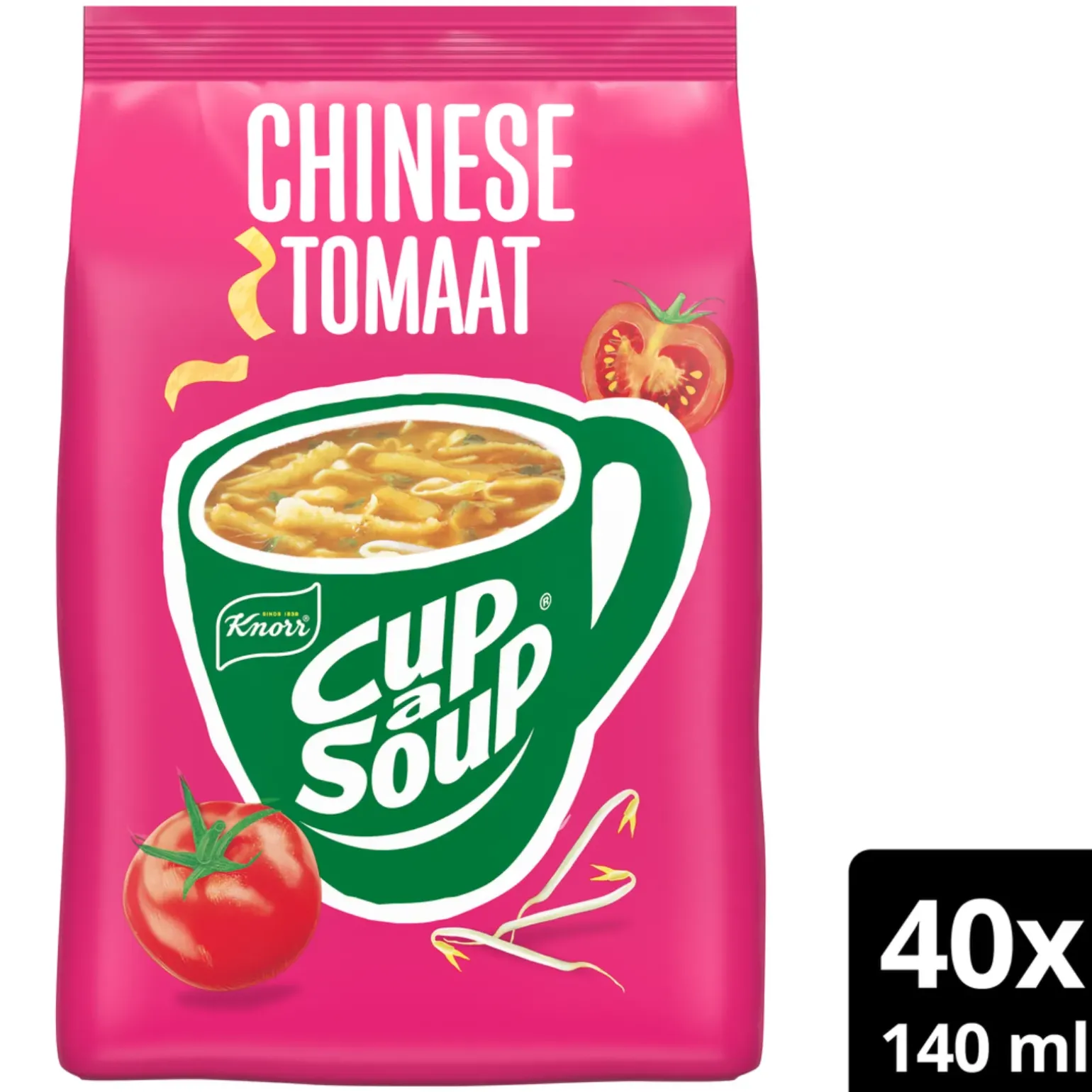 Knorr Cup-a-Soup Vending Chinese Tomaat (4 Zakken)