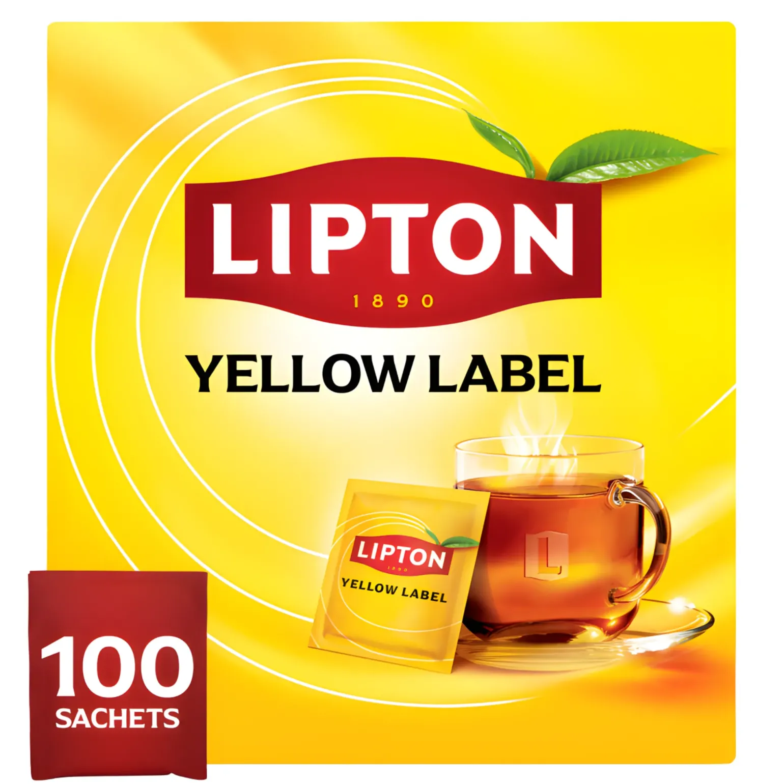 Lipton Feel Good Selection Thee Yellow Label (100 stuks)