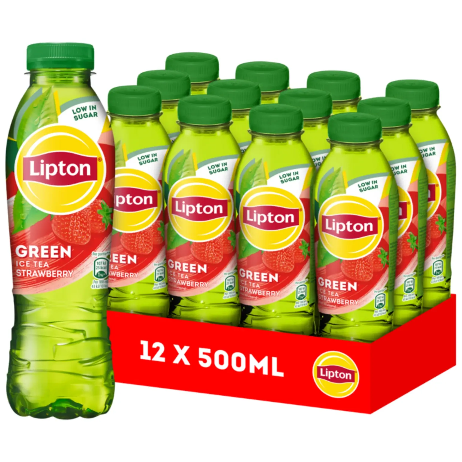 Lipton Ice Tea Green Strawberry PET (12x 500ml)