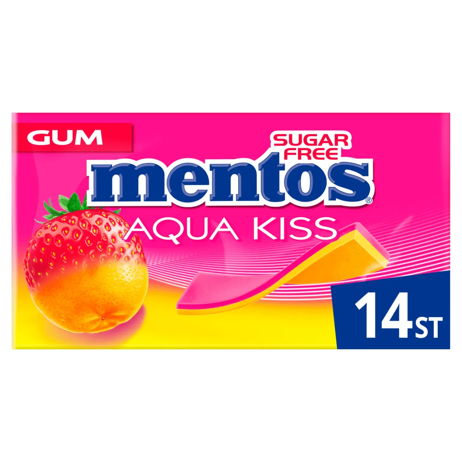Mentos Kauwgom Aqua Kiss Strawberry Mandarin (20 stuks)