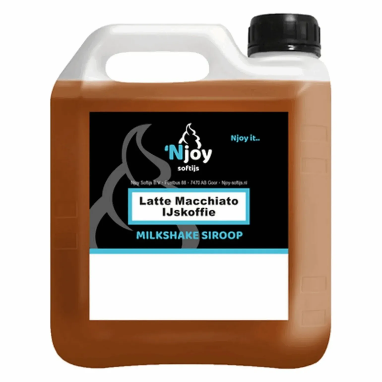 NJOY Shakesiroop Latte Macchiato IJskoffie (2 liter)
