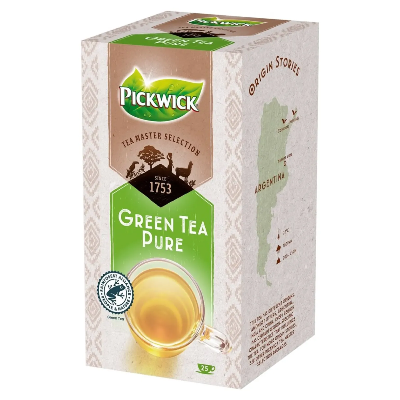 Pickwick Tea Master Selection Green Tea Pure (4×25 stuks)
