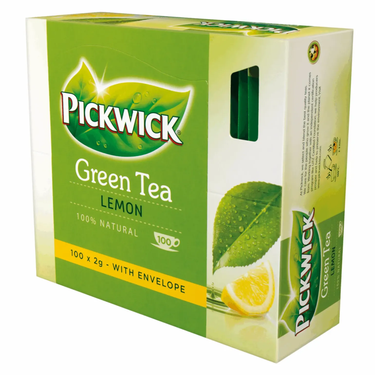 Pickwick TFOC Groene Thee Lemon Met Envelop (100x2gr)