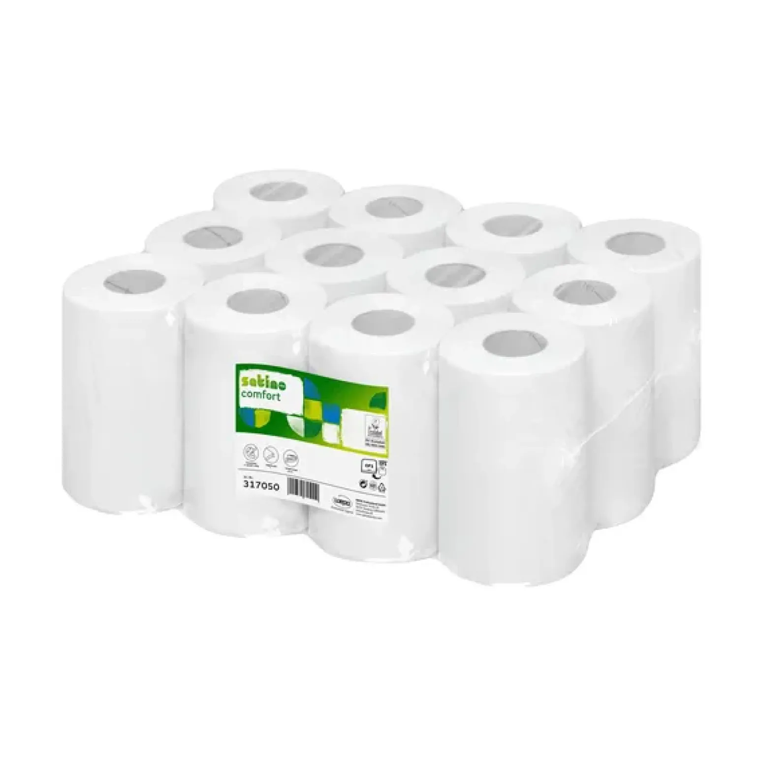 Satino CF1 poetsrol mini 1lgs (12x 120m)