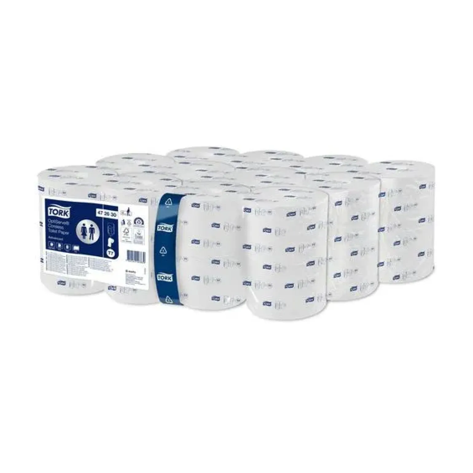 Tork Hulsloos Mid-size Toiletpapier 2-laags Wit T7 Advanced (24×900 vel)