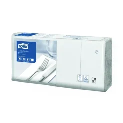 Tork Lunchservet Wit 33×33 2-laags 1/8 vouw (200 stuks)