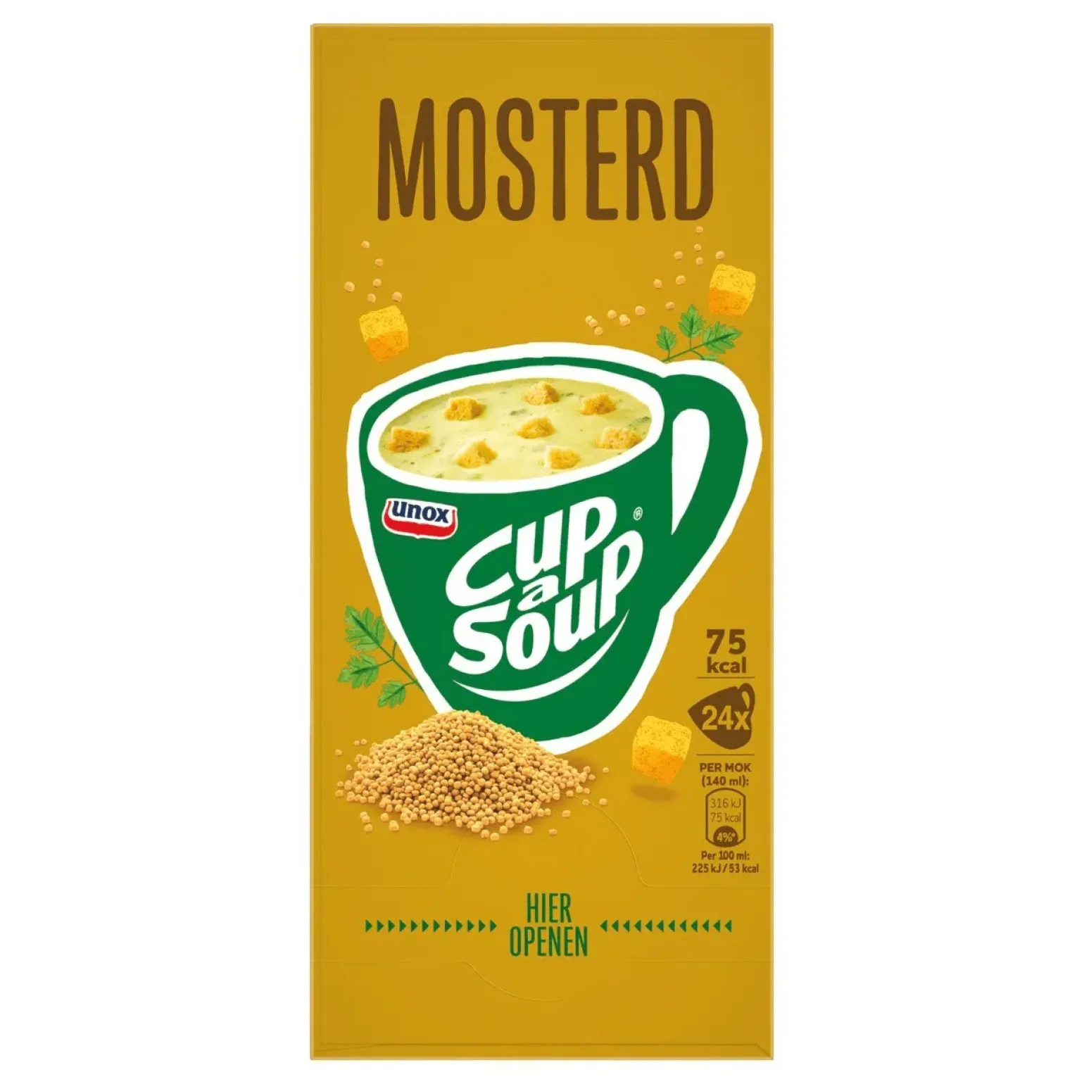 Unox Cup-a-Soup mosterd (24x 140ml)
