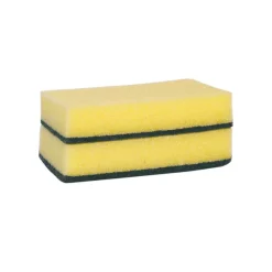 Weco schuurspons geel/groen 150x90x30 mm (10 stuks)